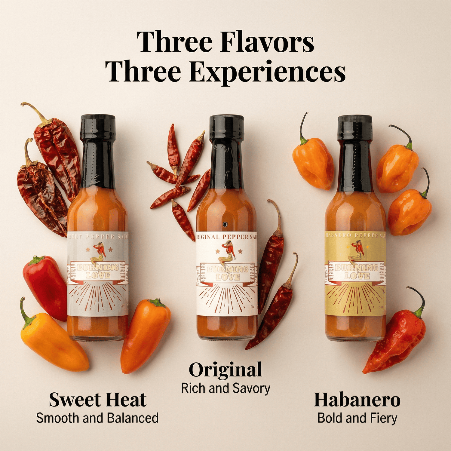 The Lady May Hot Sauce Gift Sets Lady May’s Hot Sauce 3-Pack Bundle