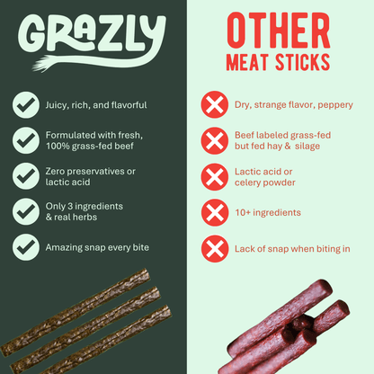 Grazly Chimichurri Beef Meat Sticks