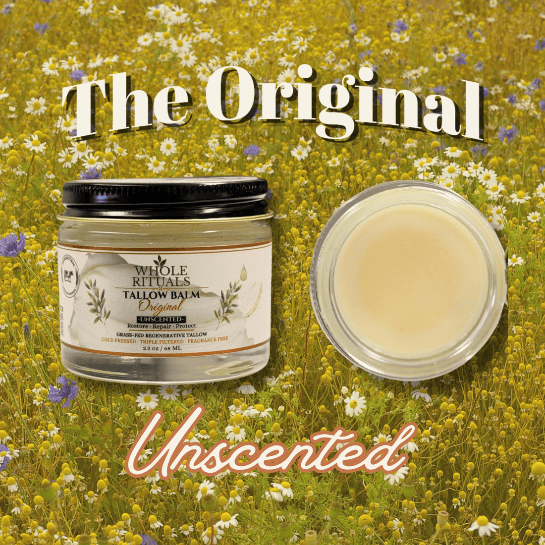 Whole Rituals Face Moisturizer Grass-Fed Tallow Balm — Original