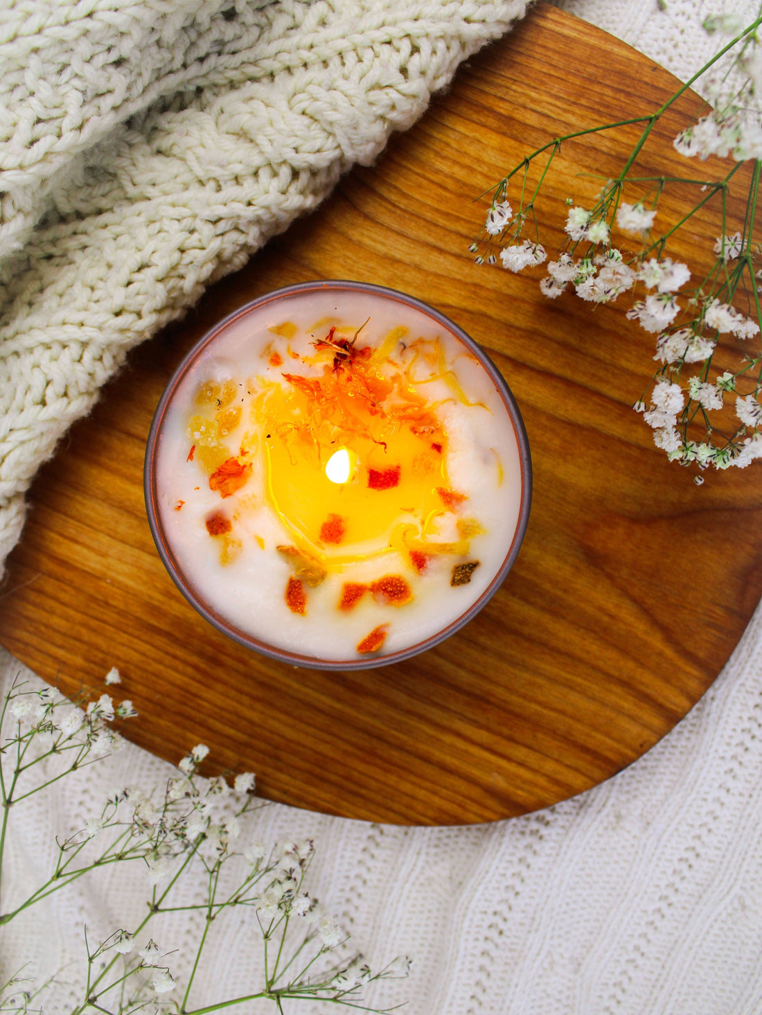 Ash &amp; Rose candle ZESTY! Orange Ginger Candle