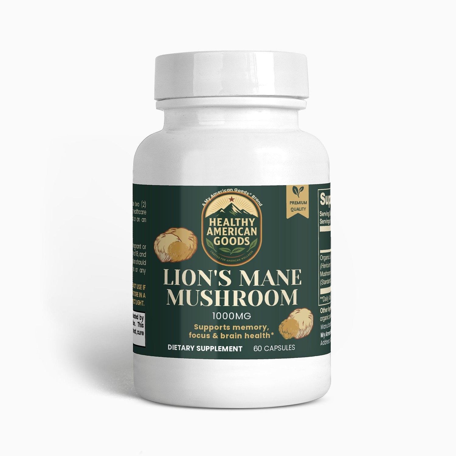 Healthy American Goods™ Mushroom Products Lion&