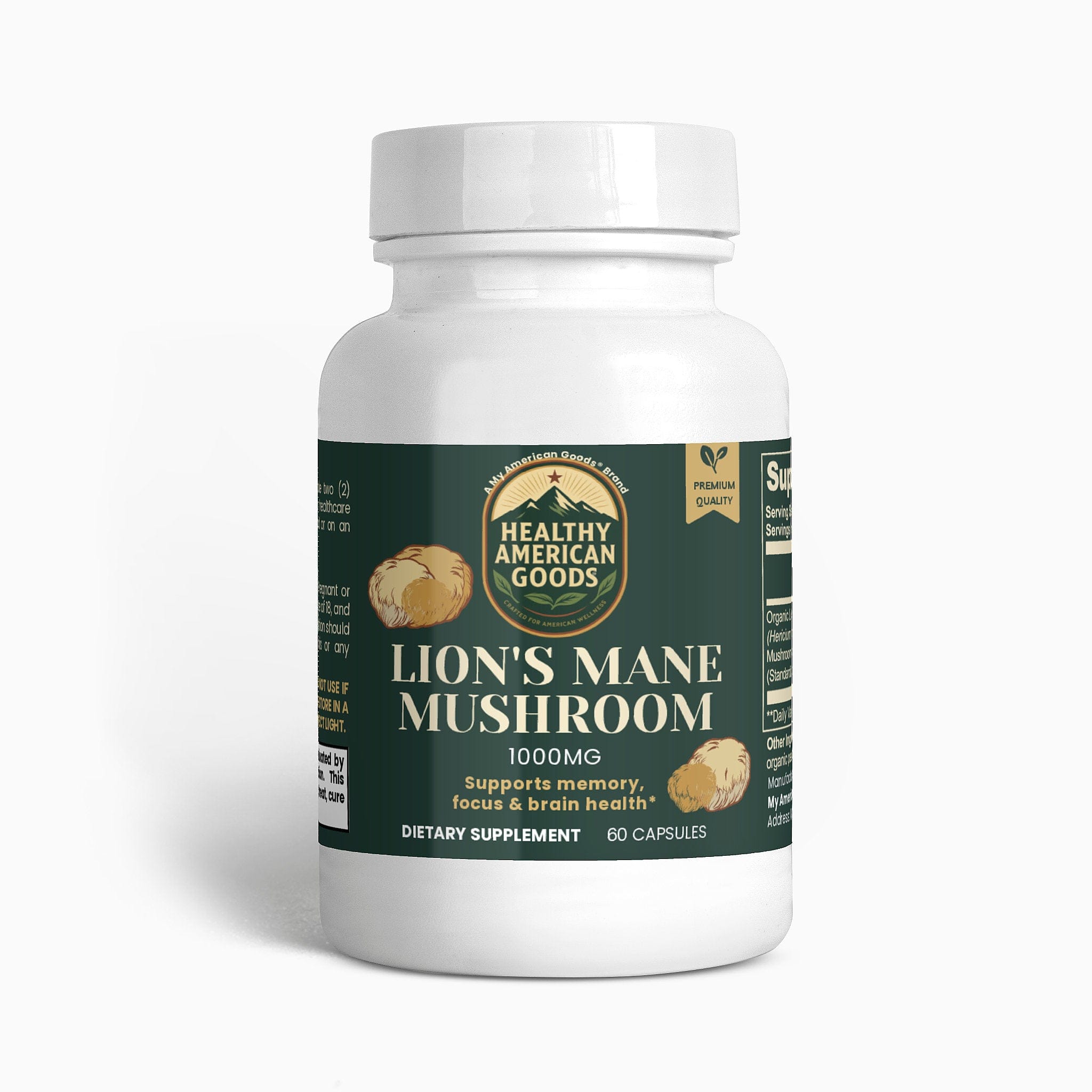 Healthy American Goods™ Mushroom Products Lion&