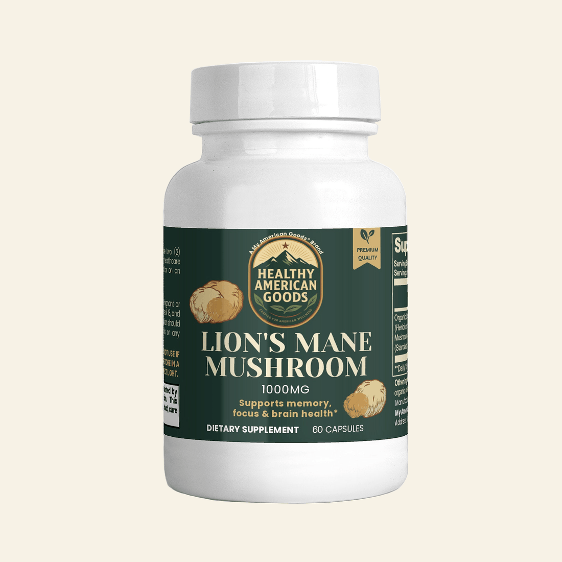 Healthy American Goods™ Mushroom Products Lion&