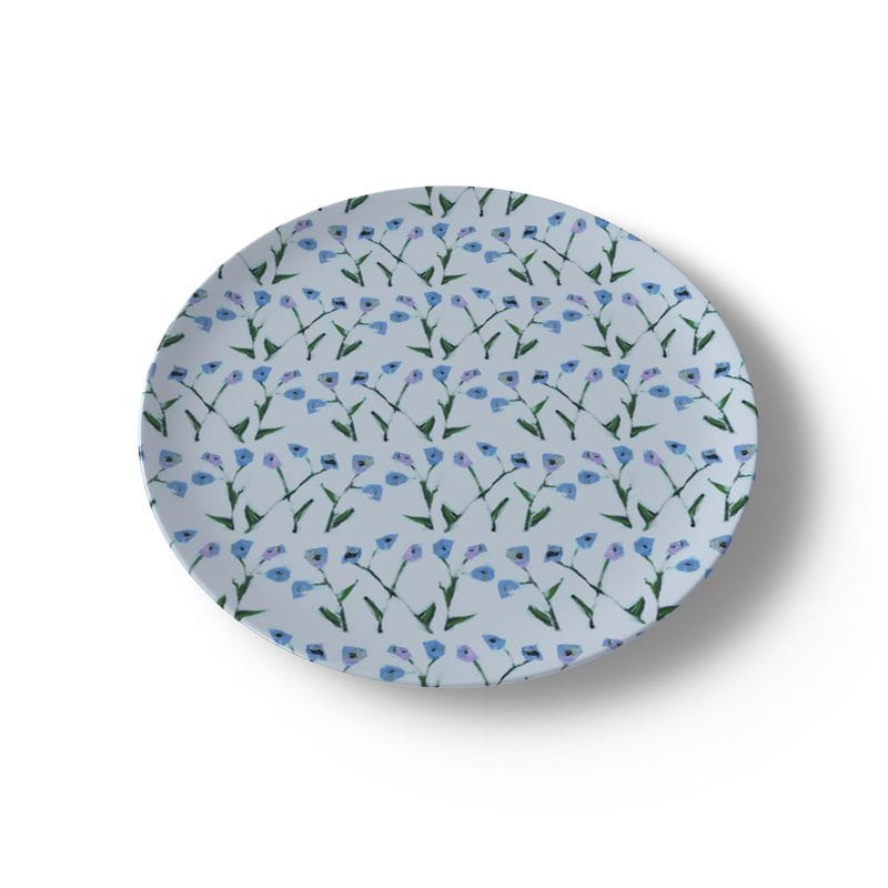 Erin Donahue Tice China Plates Set of Periwinkle Genevieve China Plates (Set of 2, 4 or 8)