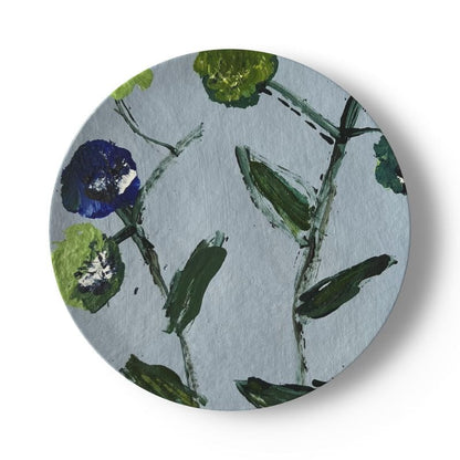 Erin Donahue Tice China Plates Set of Blue and Teal Posey China Plates (Set of 4 or 8)
