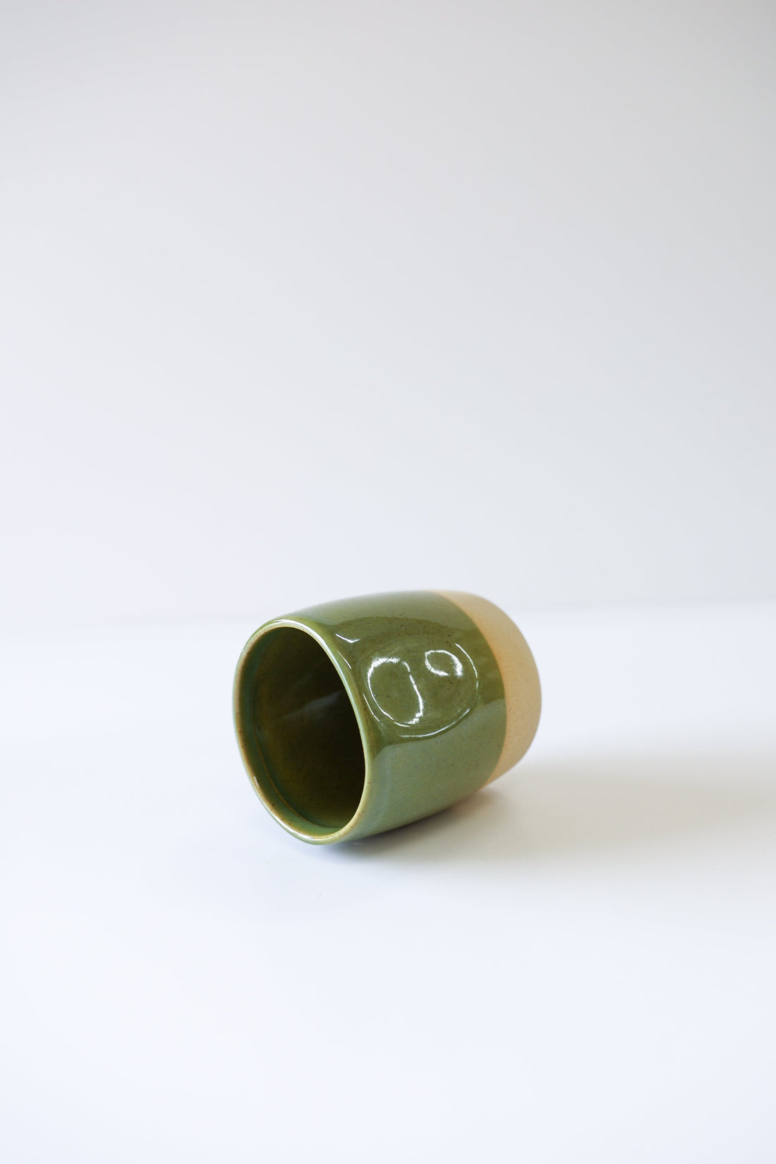 Glazed Garage Ceramics Cup Cliffs Cup | Moss (Set of 2)