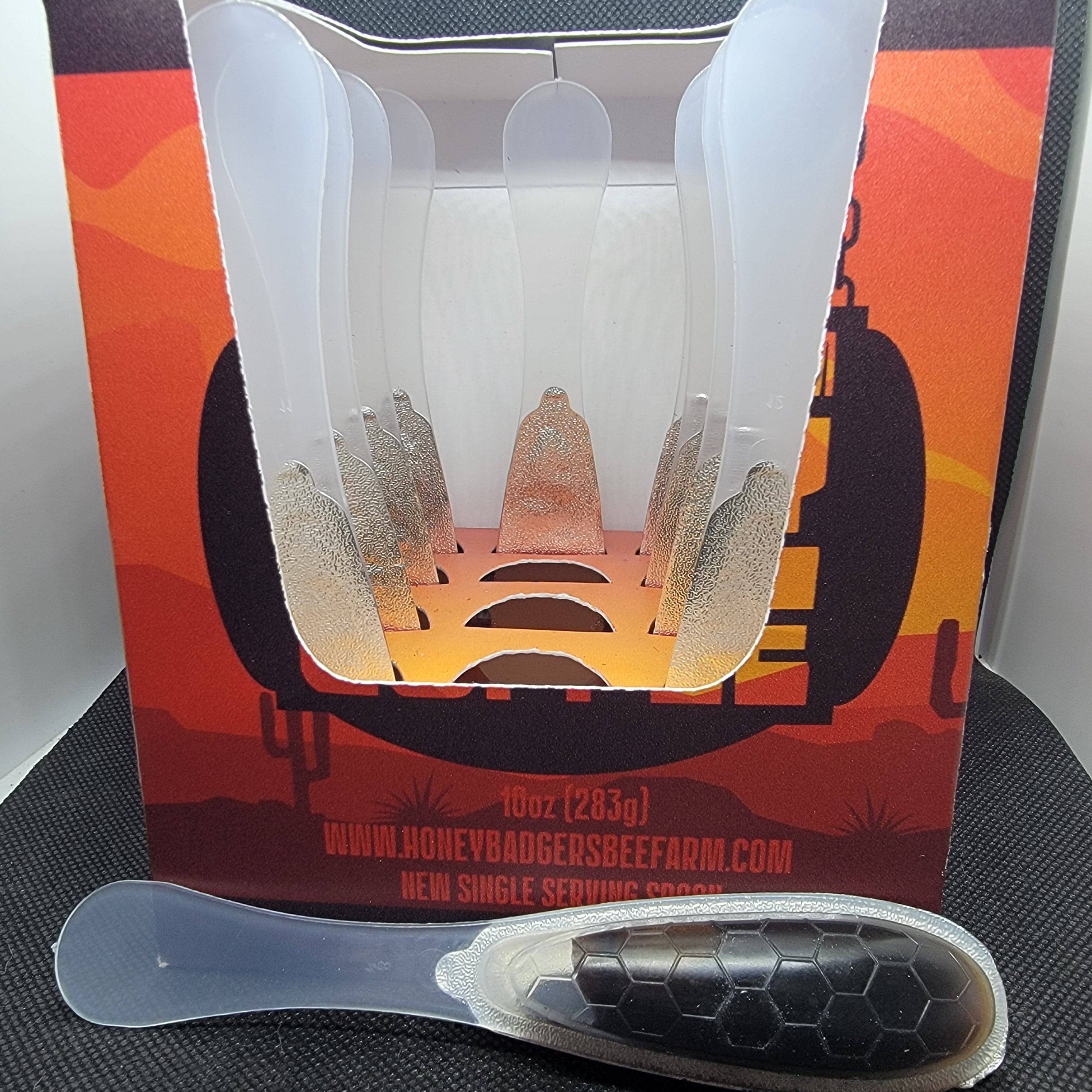 Honey Badgers Bee Farm Instant Coffee Badgers Honey Spoon /Cowboy Honey Coffee