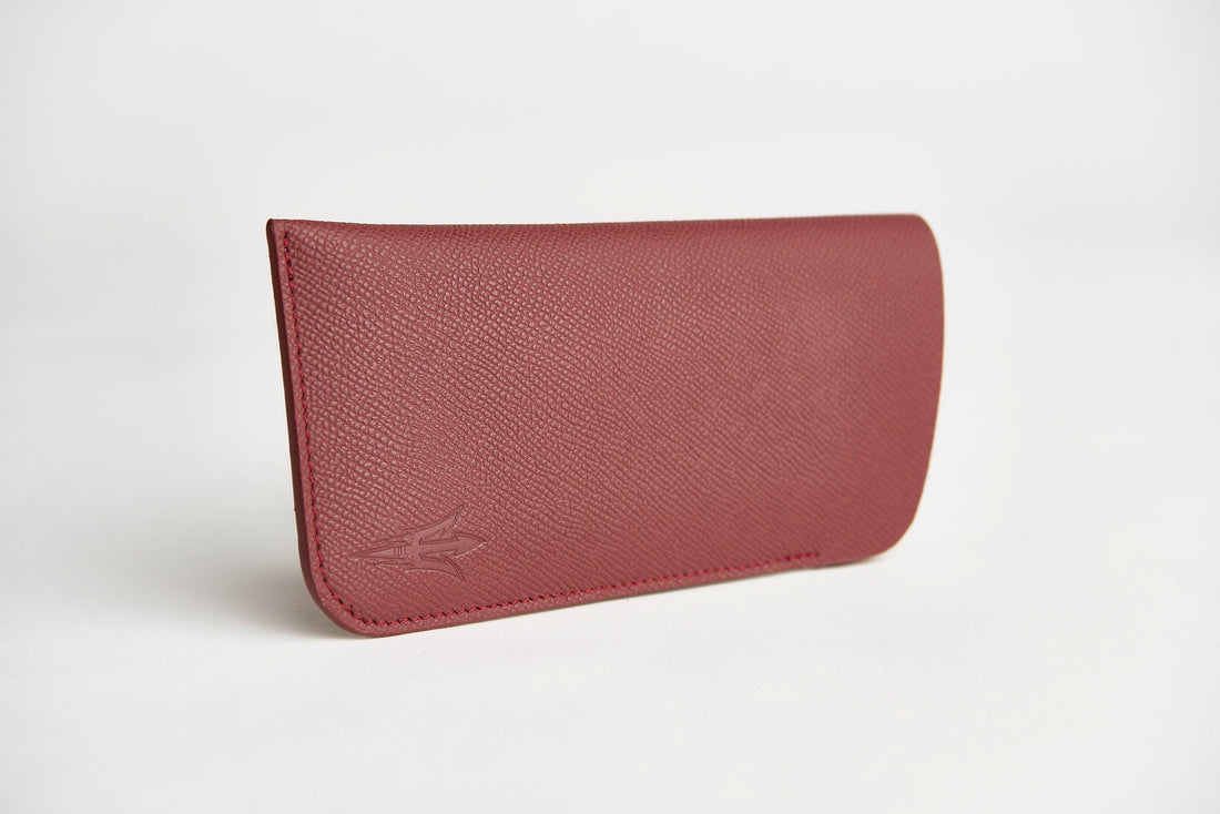 SOUL CARRIER ASU Maroon Epsom Leather Sunglass Case Holder
