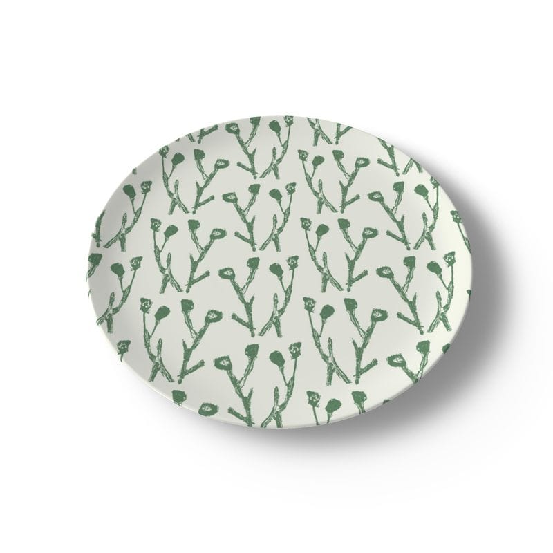 Erin Donahue Tice China Plates Set of Climbing Jasmine China Plates (Set of 4 or 8)