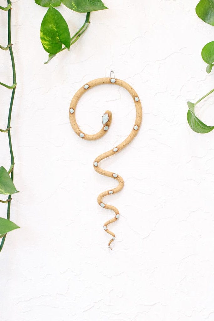 Carter + Rose Selma Medium Ceramic Wall Snake