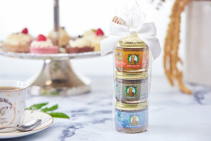Zenbear Honey Tea mix-and-match 3-Flavor Honey Tea Mini Assortment – Organic Wellness Gift Set (3 x 3 oz)