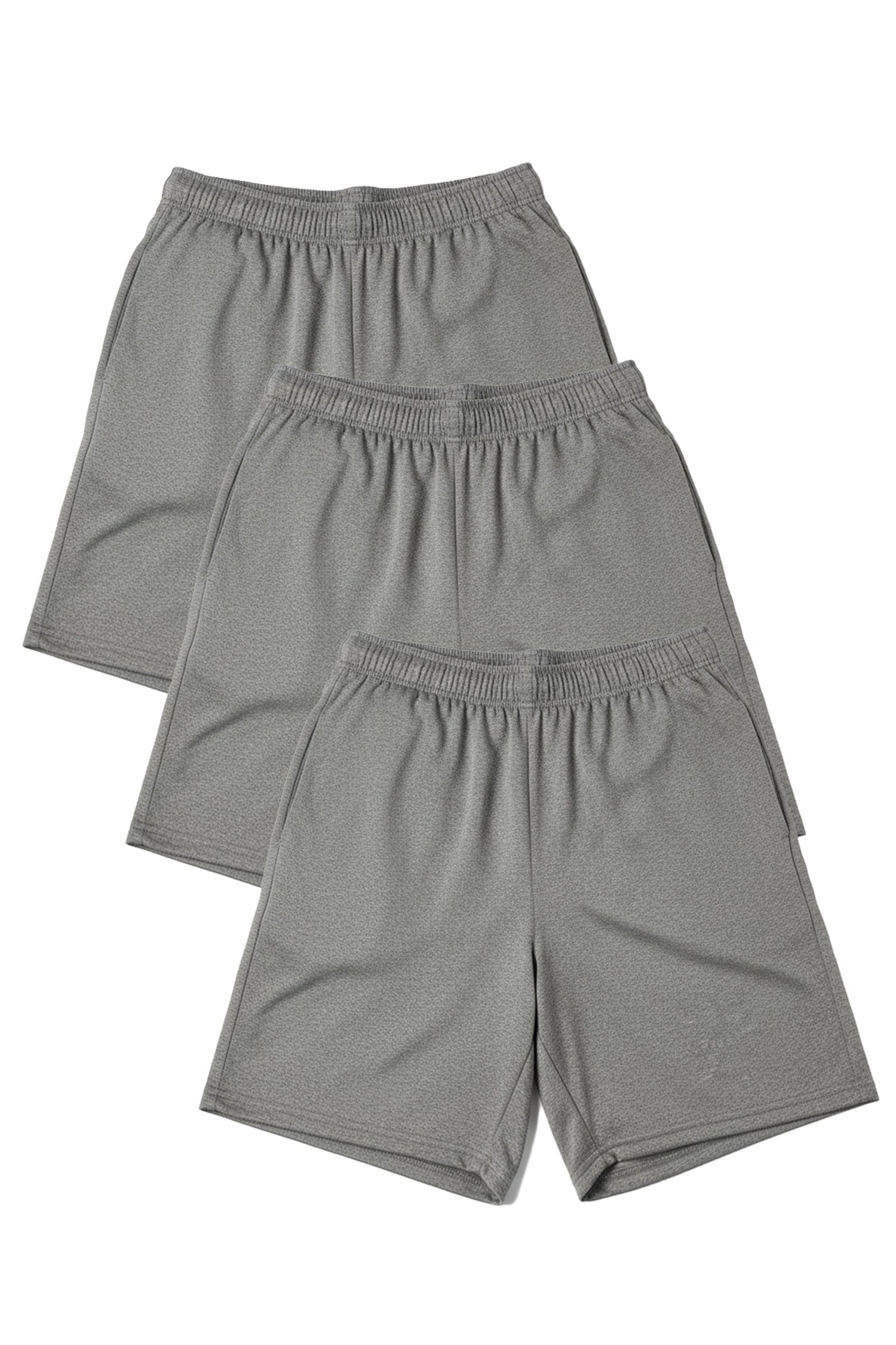 WSI Sportswear Performance Shorts M / Gray 3-Pack Microtech™ 8" Inseam Gym Short