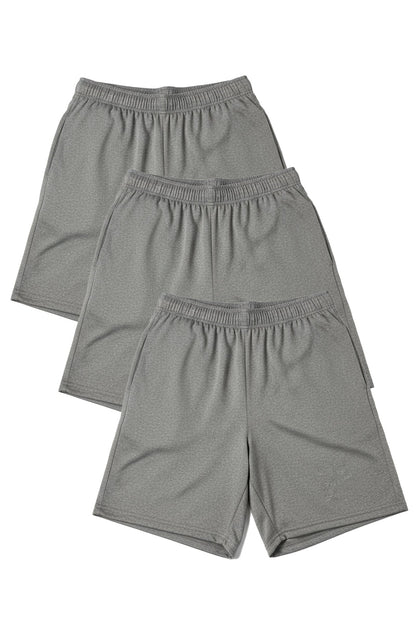 WSI Sportswear Performance Shorts M / Gray 3-Pack Microtech™ 8" Inseam Gym Short