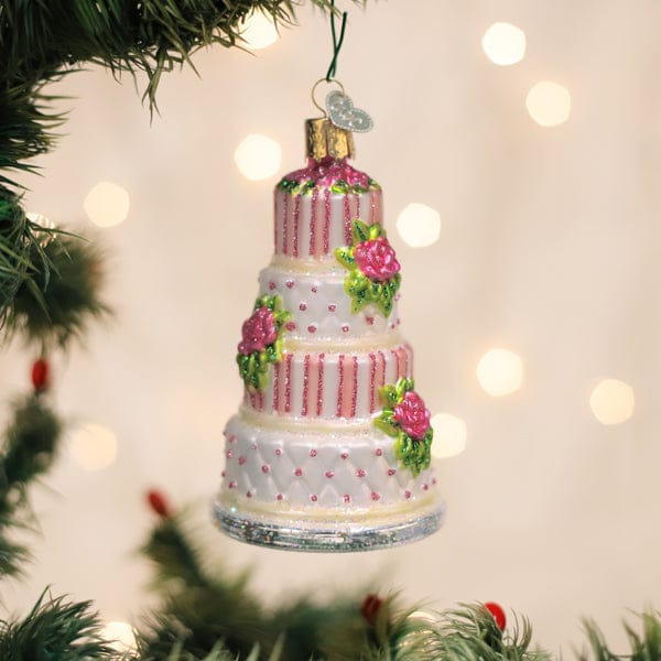 Old World Christmas 4 X 2.5 X 2.5 / 32708 Elegant Wedding Cake Ornament