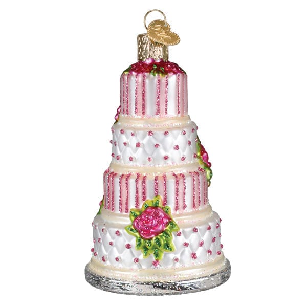Old World Christmas 4 X 2.5 X 2.5 / 32708 Elegant Wedding Cake Ornament