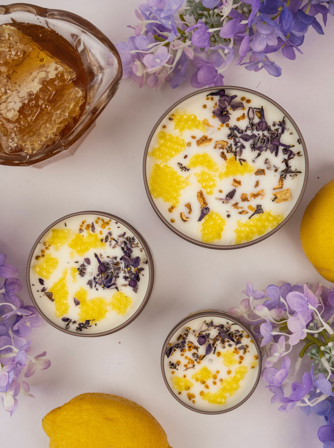 Ash &amp; Rose candle NECTAR Lilac Lemon Honey Candle