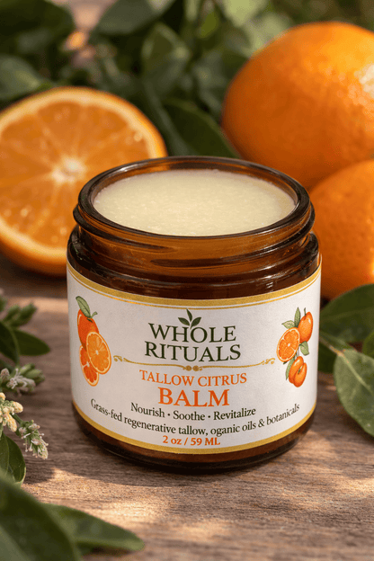Whole Rituals Face Moisturizer Citrus Tallow Balm – Natural Moisturizing Skin Balm