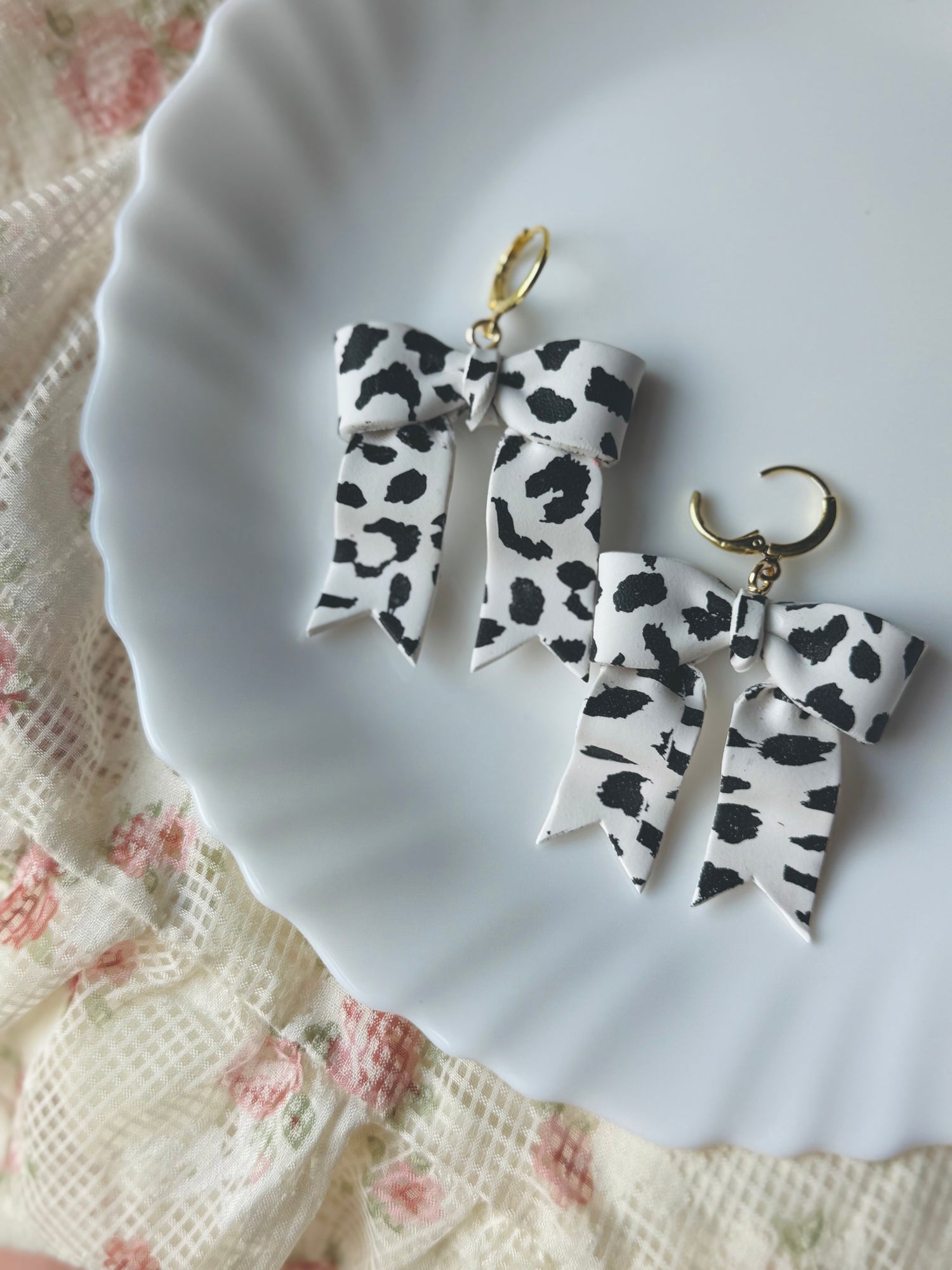 Cow Print Bows