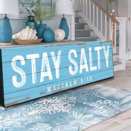 Tailored Canvases Canvas Stay Salty Coastal Sign IV