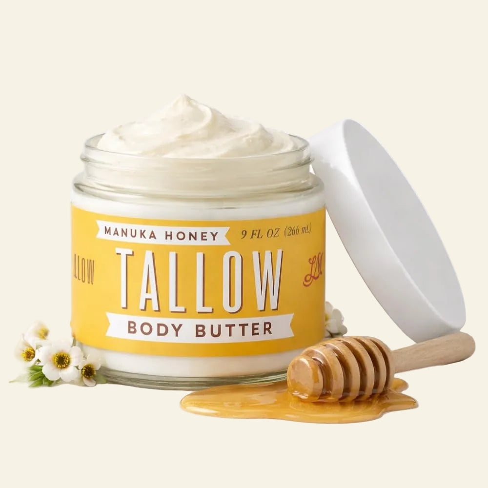 Lady May Tallow Body Cream/Lotion Manuka Honey &amp; Rosehip Tallow Body Butter