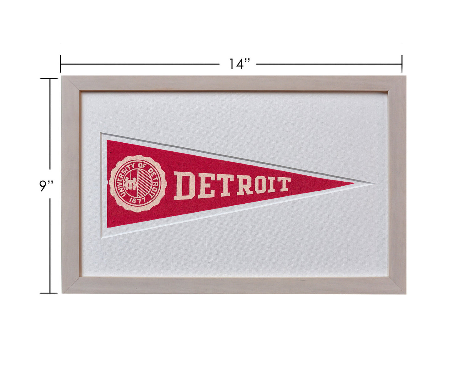 Americana Memories Vintage Detroit University Hormel Pennant