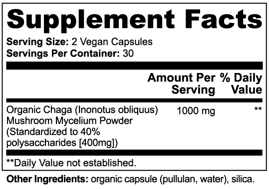 Healthy American Goods™ Mushroom Products Chaga Mushroom