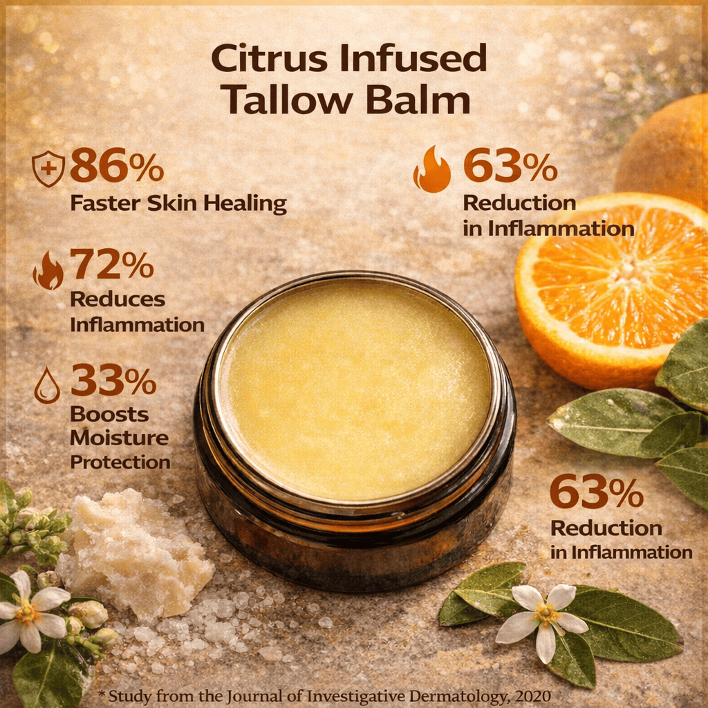 Whole Rituals Face Moisturizer Citrus Tallow Balm – Natural Moisturizing Skin Balm