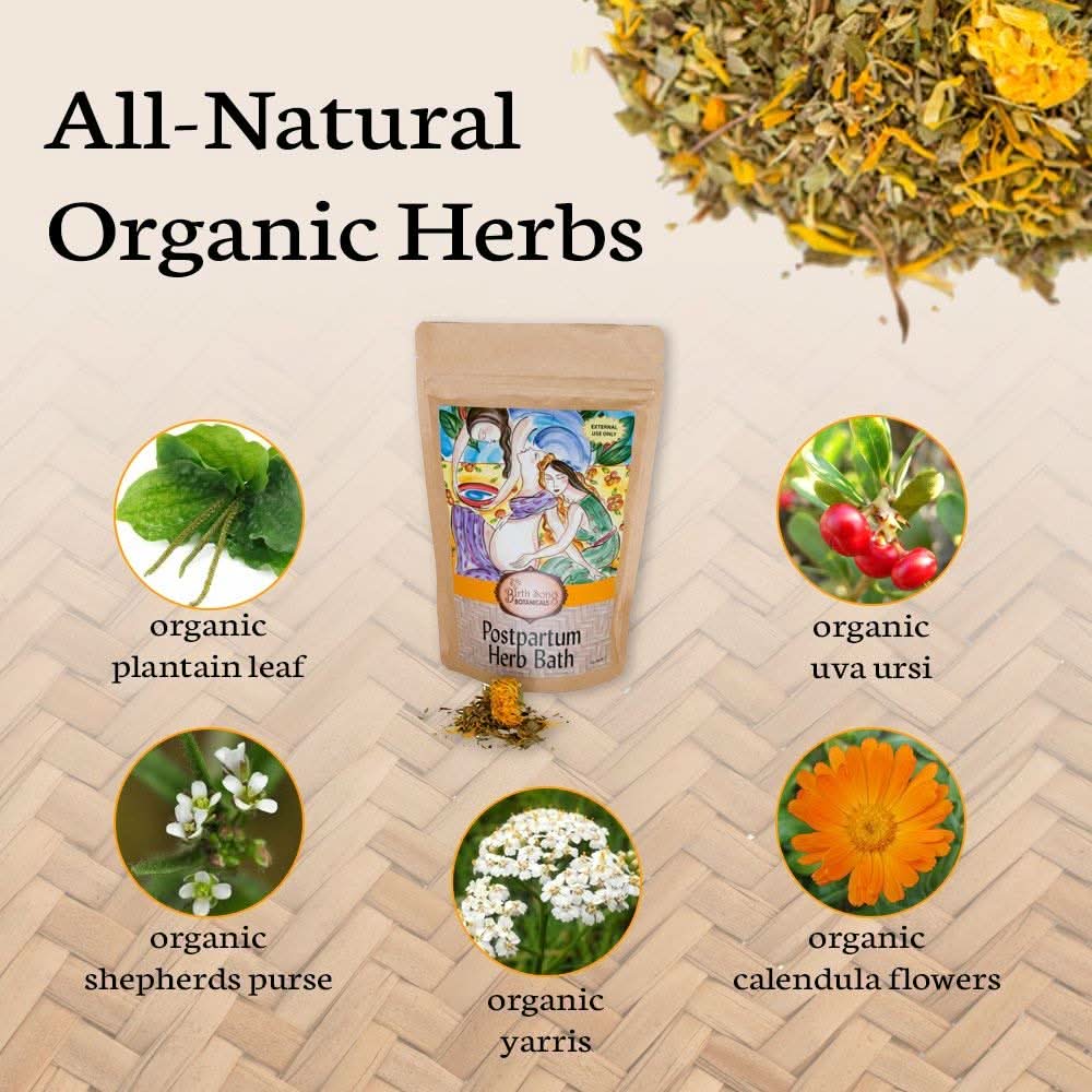 Birth Song Botanicals Co. Herb Baths Default Postpartum Herbal Bath – Gentle Botanical Soak for Mom and Baby (8 oz)