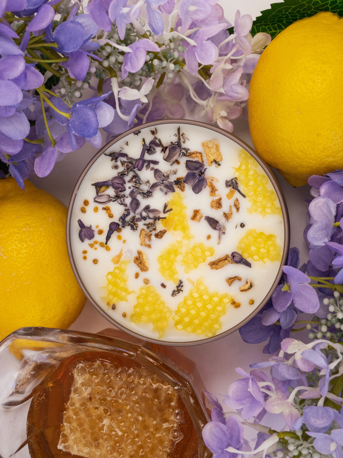 Ash &amp; Rose candle 16 oz NECTAR Lilac Lemon Honey Candle