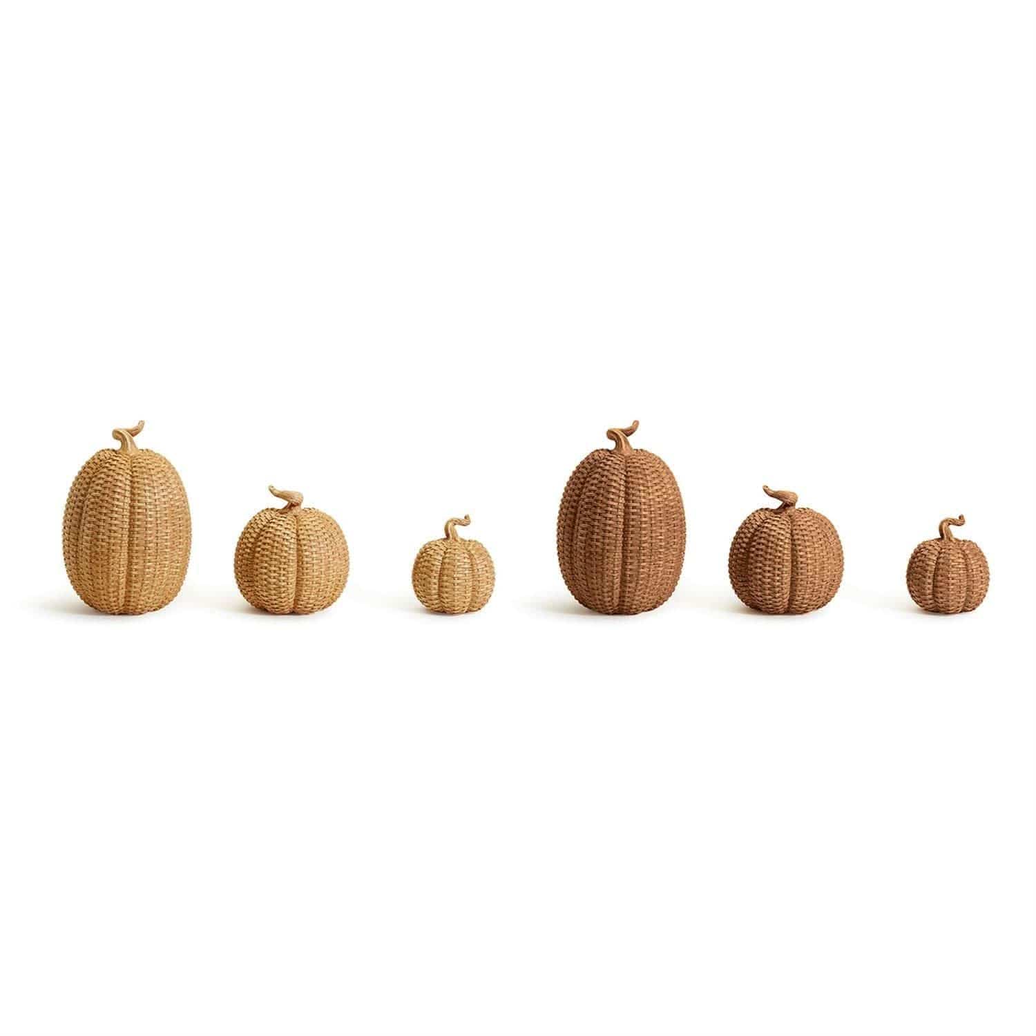 Gia Roma Basket Weave Statue Basket Weave Pumpkins