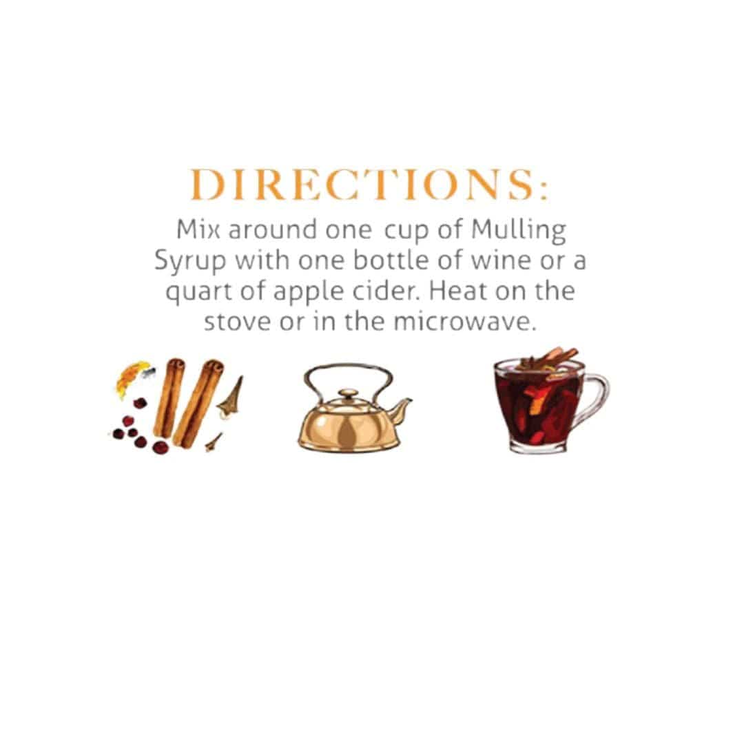 Wood Stove Kitchen Cocktail and Drink Mixers Mulling Syrup, 8 fl oz