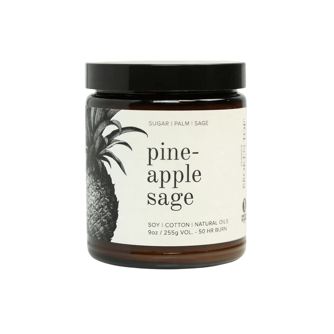 Broken Top Brands Candle 9oz Pineapple Sage Soy Candle