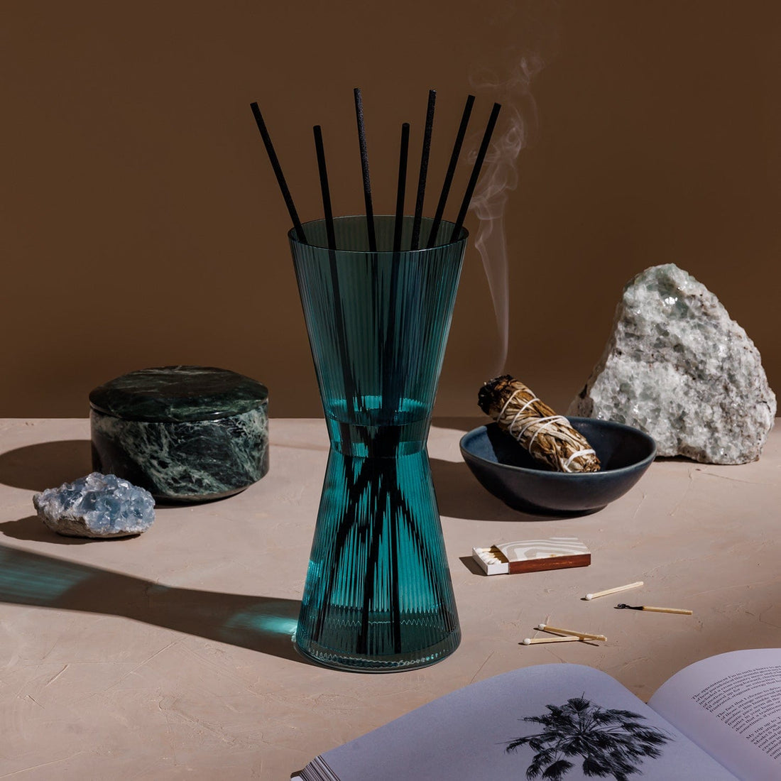 OZAIZ Teal / Santal &amp; Spice AIZ Reed Diffuser in Santal &amp; Spice
