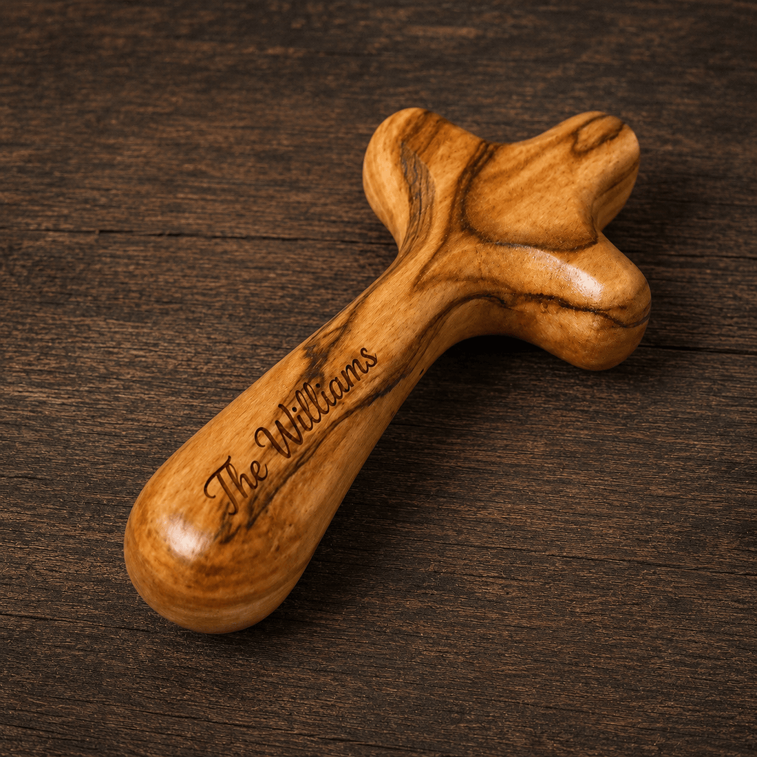 Hand Carved Olive Wood Cross