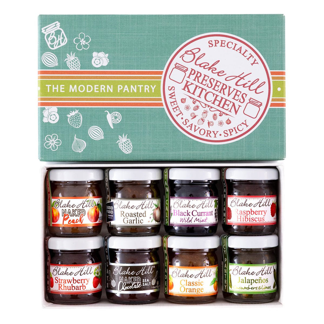 Blake Hill Preserves gift 8 Jar Classic Sampler Gift Box Eat Love Jam Mini Gift Box