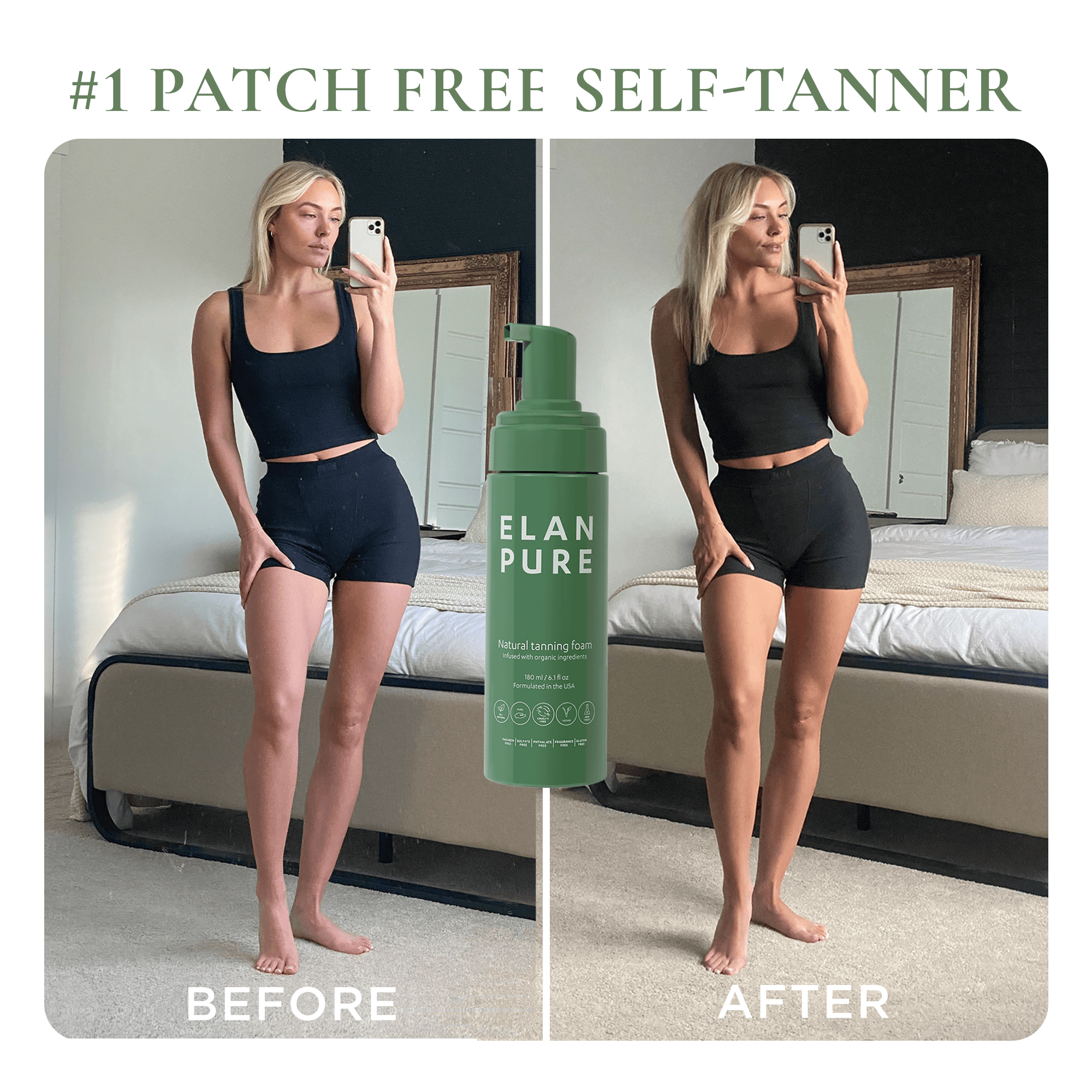Elan Pure Beauty &amp; Personal Care - Skincare - Tanning Oils &amp; Self-Tanners - Body Self-Tanners Non-Toxic Self-Tanner