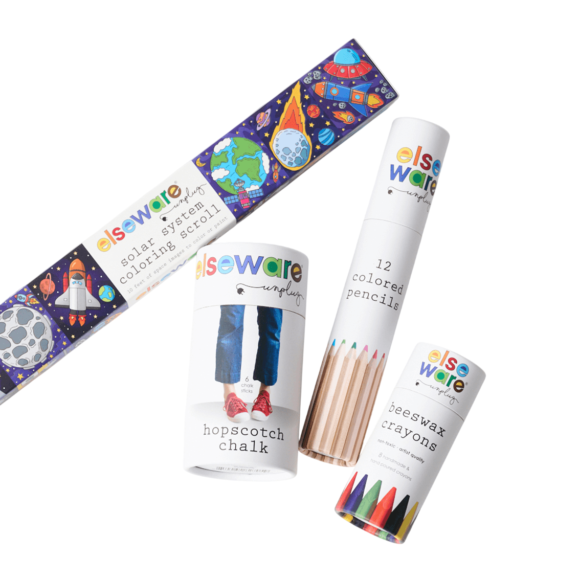 Outdoor Art Bundle | Chalk, Crayons, &amp; Coloring Fun