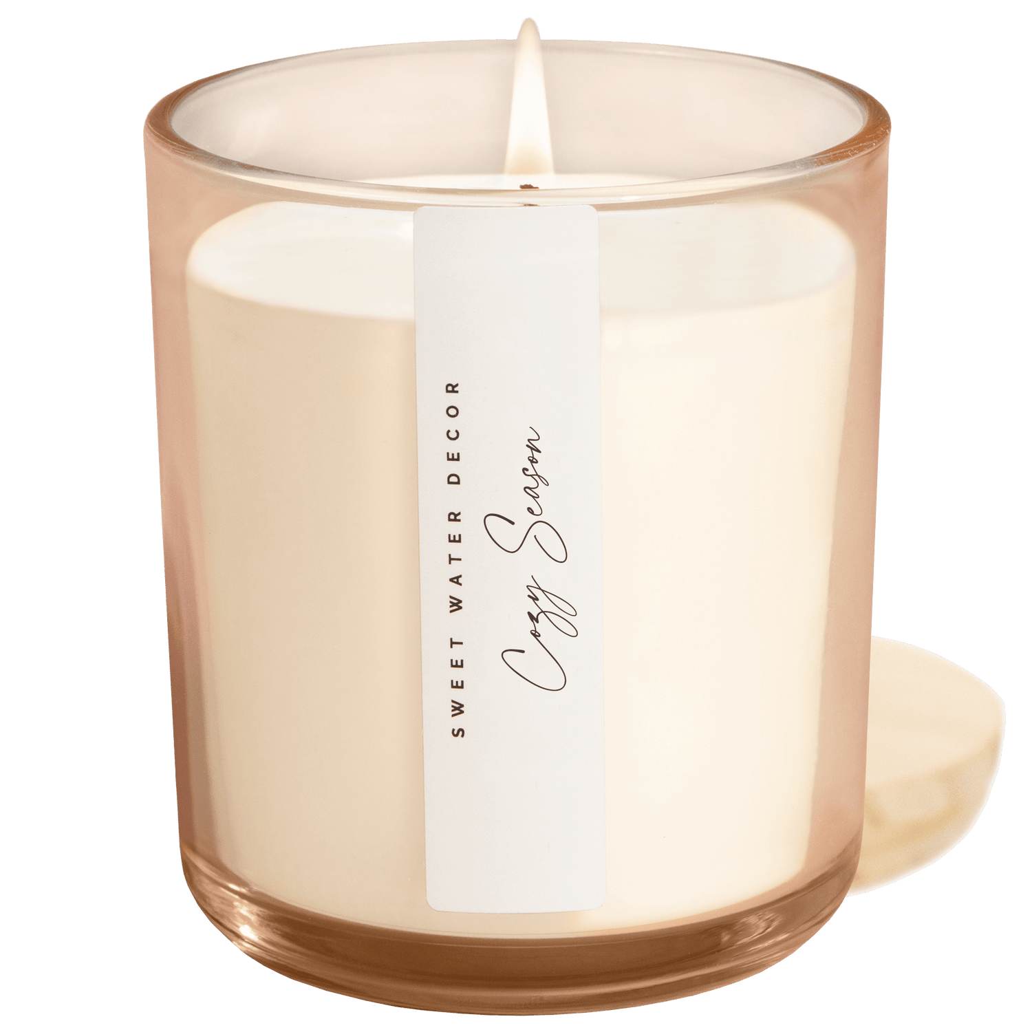Sweet Water Decor Candles Cozy Season Soy Candle - Tinted Glass Jar - 12 oz