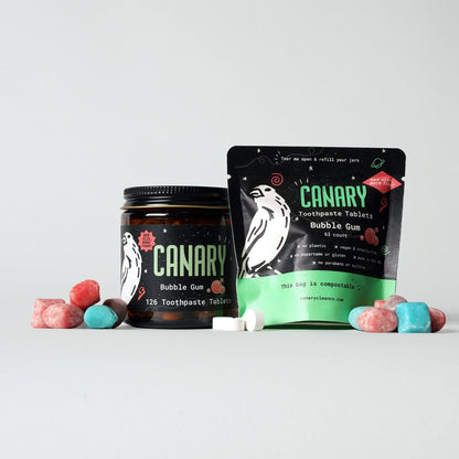 Canary Toothpaste Tablets Bubble Gum Toothpaste Tablets