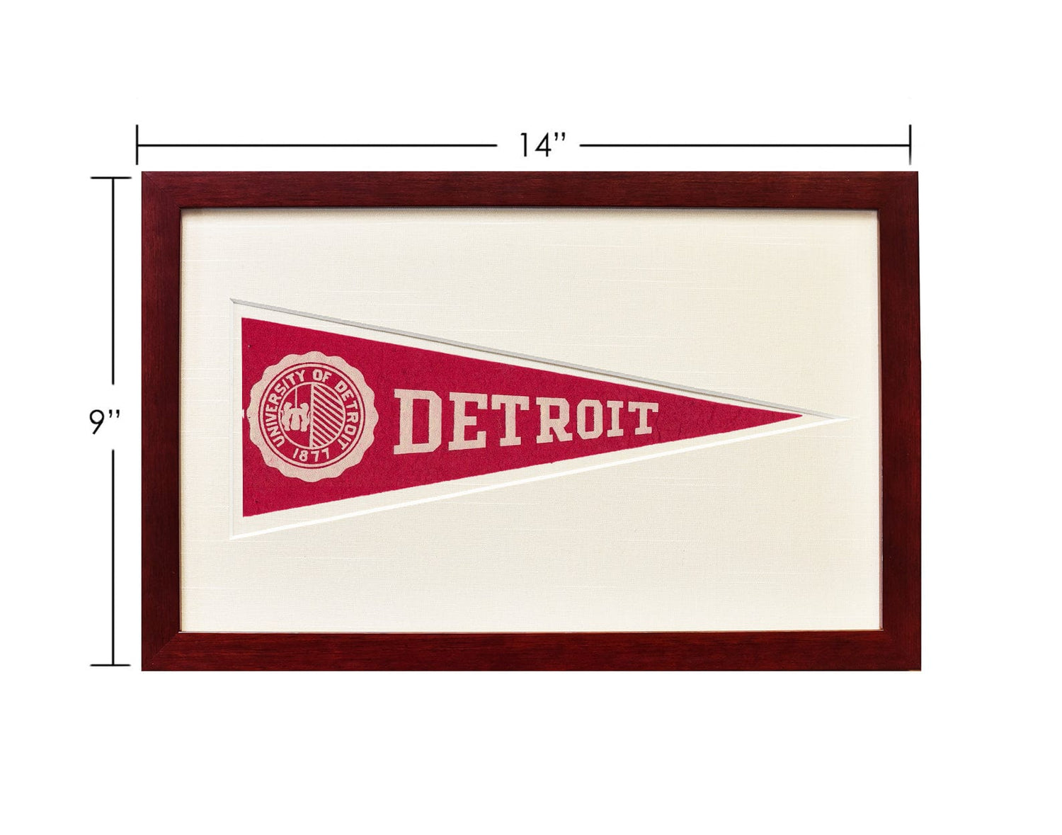 Americana Memories Vintage Detroit University Hormel Pennant