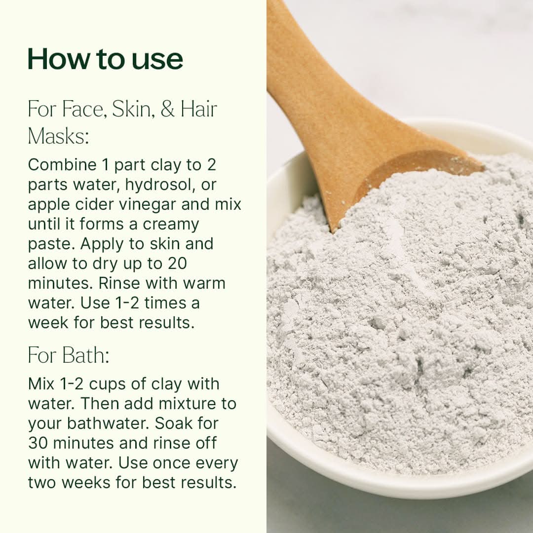Plant Therapy Hair &amp; Skin Care 16 oz Calcium Bentonite Clay 16 oz