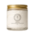 Glass jar with gold lid labeled &