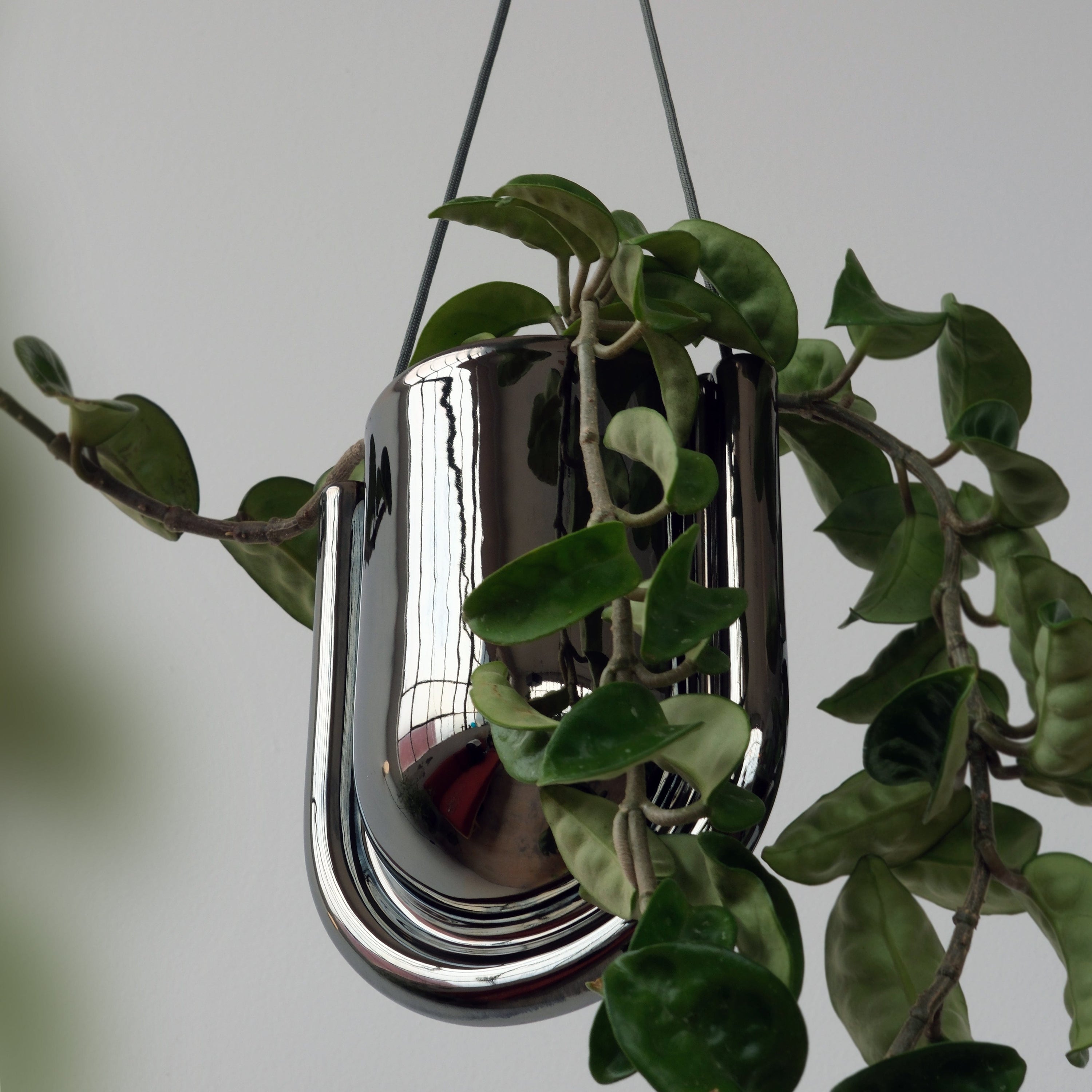 Misewell Pots &amp; Planters Chrome Portico Planter