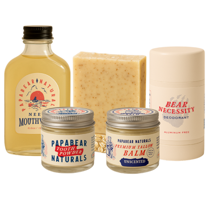 PapaBear Naturals Unscented / Unscented Papabear Essential Bundle