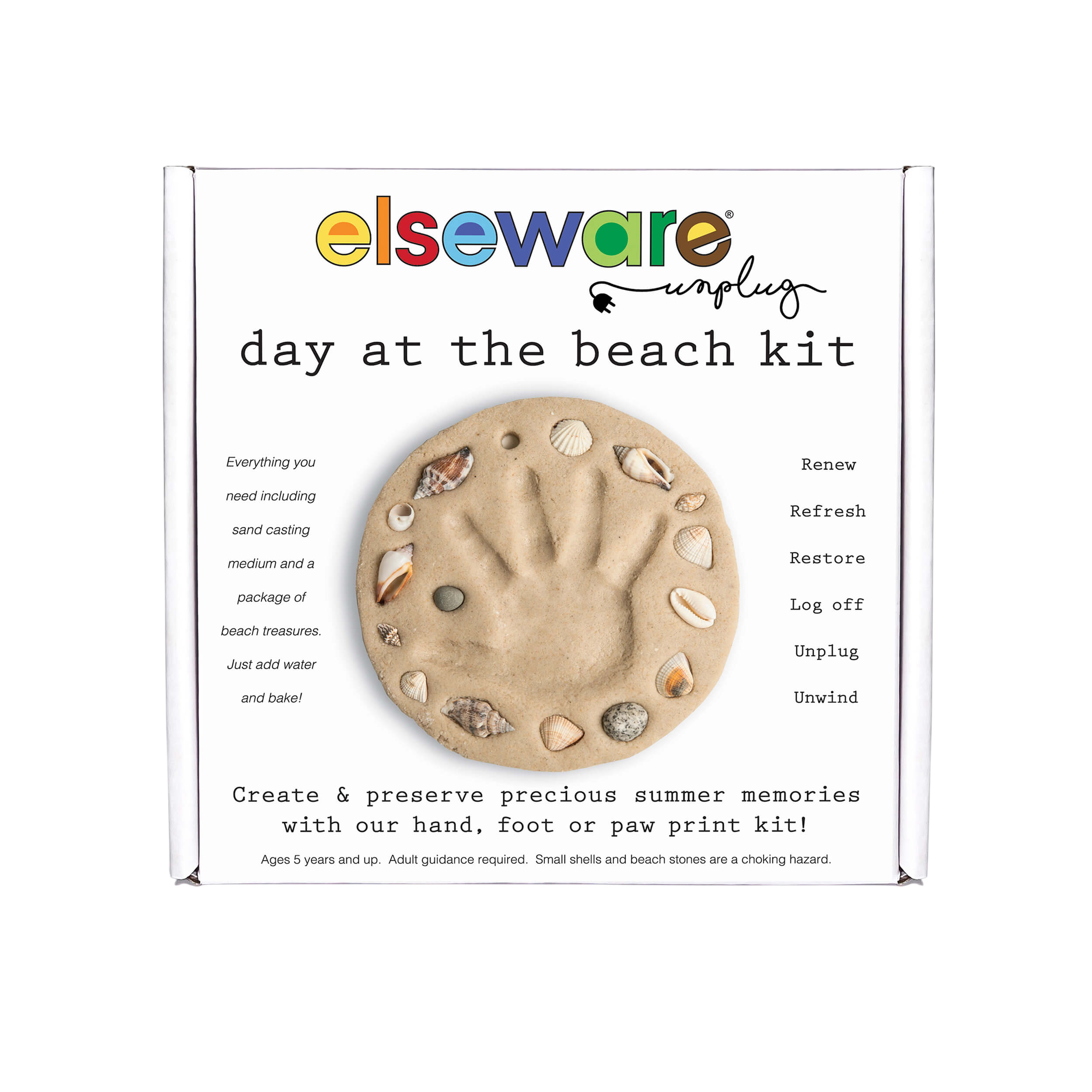 Day at the Beach – Kids Hand &amp; Footprint Keepsake