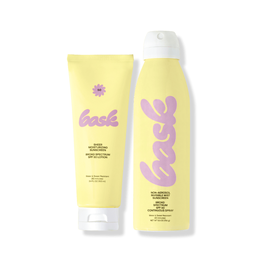 Bask Suncare Reef Safe Sunscreen SPF 50 Lotion + Spray Feel Good Bundle