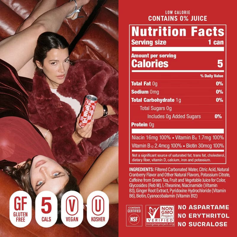 GORGIE Energy Drink Cranberry Party Pop