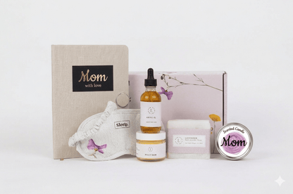 Lizush Gift set for mom Pampering Mother’s Day Gift Box – Handmade Natural Skincare &amp; Spa Kit