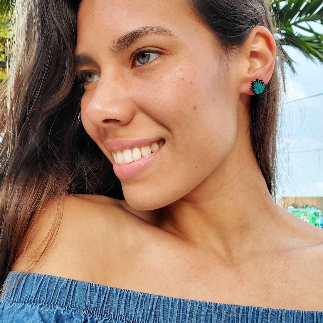 LE CHIC MIAMI Earrings Agave Studs