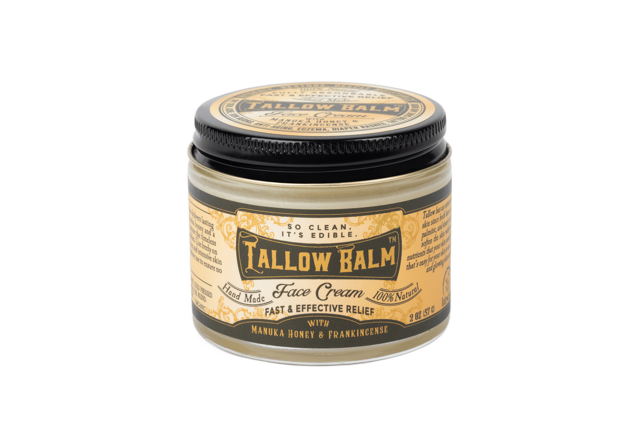 Roots and Leaves, LLC Tallow Face Cream with Manuka Honey &amp; Frankincense